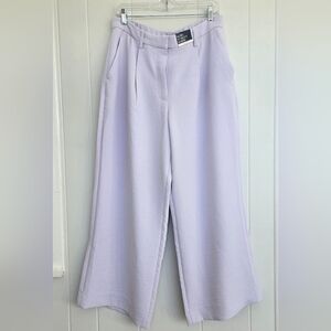 Abercrombie & Fitch Curve Love Ultra Wide Leg  Pants Lilac Purple Size 31 12s